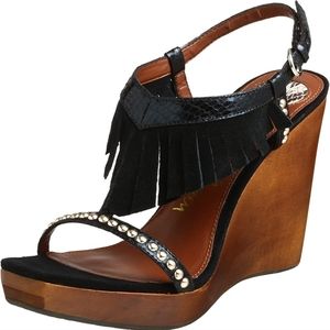 Sam Edelman Justine Fringe Wedge Sandal